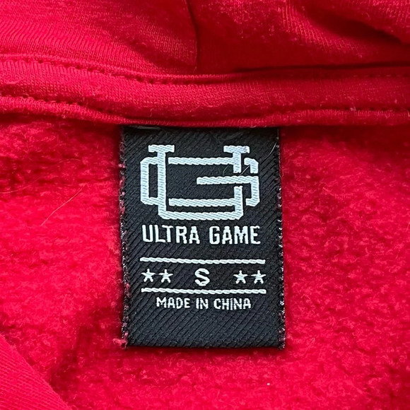 Ultra Game Unisex Adult NBA Chicago Bulls Red Pullover Hoodie - Size S - GUC* - Picture 3 of 10